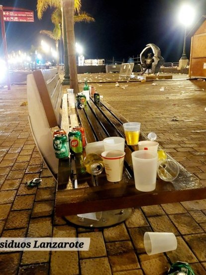 Imágenes de la basura acumulada en el centro de Arrecife