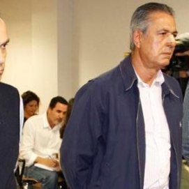 Vicente Bartolomé Fuentes, José Francisco Reyes y Antonio Lorenzo, en el juicio en el que ya fueron condenados por conceder licencias ilegales a Pedro de Armas