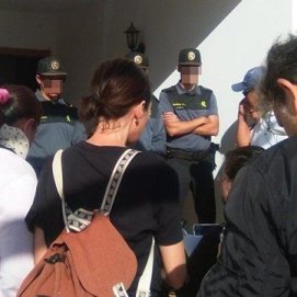 Imagen de un desahucio en Playa Blanca