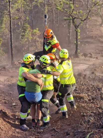 Emerlan Lanzarote en la prueba Transvulcania en La Palma
