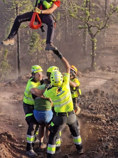 Emerlan Lanzarote en la prueba Transvulcania en La Palma