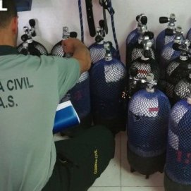 La Guardia Civil denuncia nueve infracciones en varios centros de buceo en Lanzarote