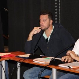 Concejales del Movimiento Renovador de Tinajo, durante un Pleno