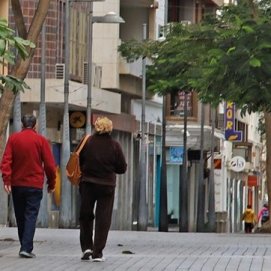 La calle Real, durante los primeros meses de la pandemia