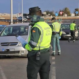 Imagen de un control de la Guardia Civil