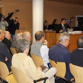 Los acusados del caso Stratvs, durante las primeras jornadas del juicio
