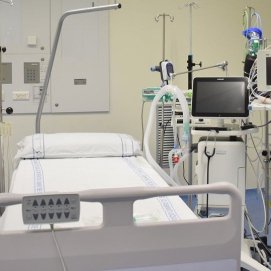Camas de UCI habilitadas en el Hospital Molina Orosa durante la pandemia de Covid