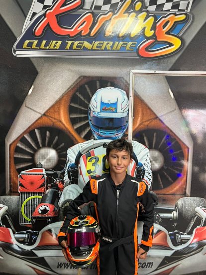 Víctor González, Subcampeón de la categoría Junior en el campeonato de Canarias de karting