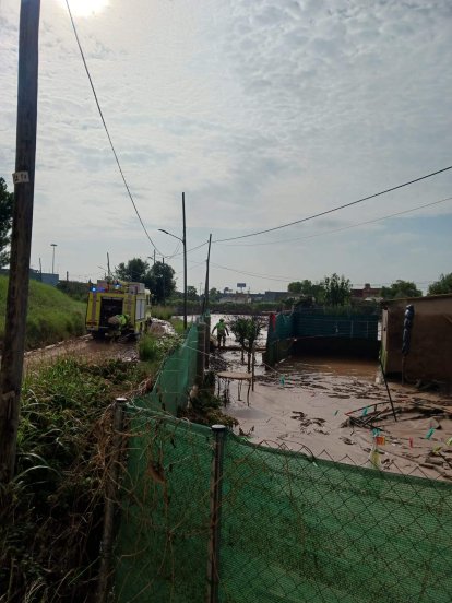 Servicios de EMERLAN en Valencia por los estragos de la DANA
