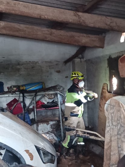 Servicios de EMERLAN en Valencia por los estragos de la DANA