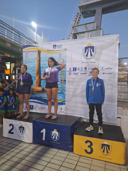 El CD de Natación Pingüinos de Arrecife arrasa en el Campeonato Regional de Natación Artística