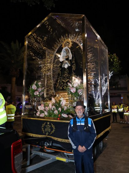 Regreso de la Virgen de Los Dolores a Mancha Blanca Fotos: Juan Mateos y cedidas
