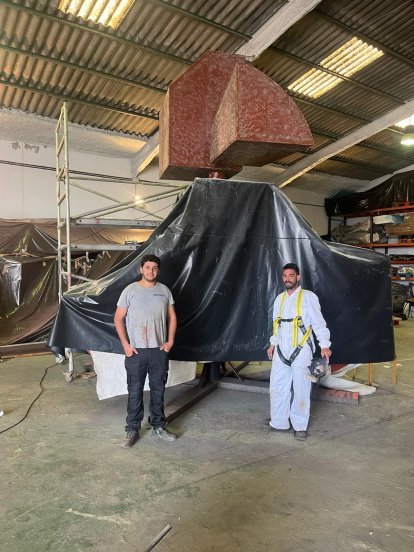 Proceso de creación de la réplica del Monumento al Campesino. 
