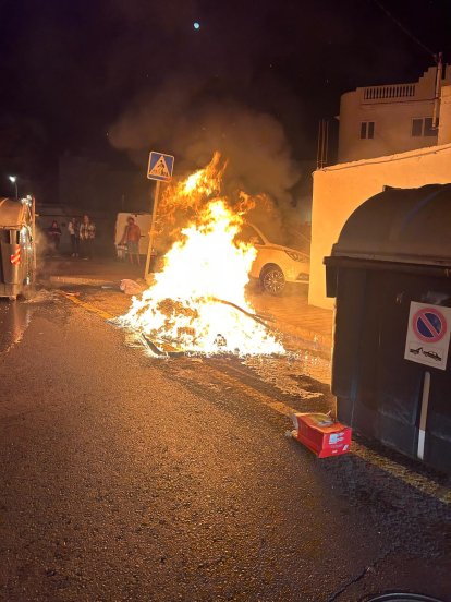 Incendios de los contenedores en Arrecife