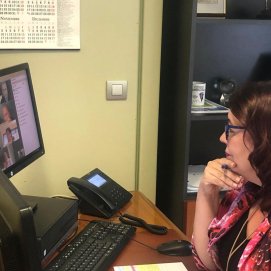 La consejera de Educación del Gobierno de Canarias, Manuela Armas, mantiene una reunión telemática con organizaciones sindicales