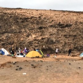 Jóvenes de acampada en Arrieta denunciados por la Guardia Civil