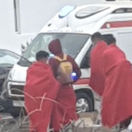 Inmigrantes de la patera llegada a Punta Mujeres