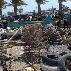 Residuos retirados de El Charco de San Ginés