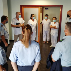 Militares se incorporan al Hospital Molina Orosa como rastreadores de coronavirus