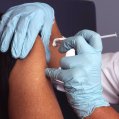 Stock image of a vaccine application