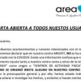 Carta abierta del gimnasio a sus usuarios