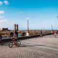 Citizens enjoy using bicycles in the capital of Lanzarote