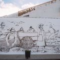 Un mural en Puerto Naos homenajea a la mujer y a su trabajo en las conserveras