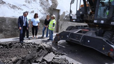Visita de las obras de la calle José Betancort de Teguise
