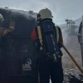 Incendio de contenedores en Tías. 