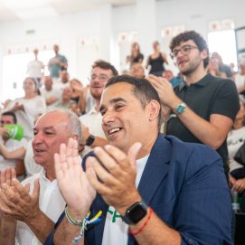 Yoné Caraballo durante la Convención IslaHogar.