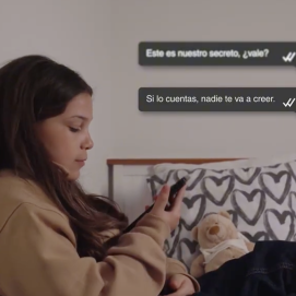 Un momento de la campaña "No es un secreto, es un delito"