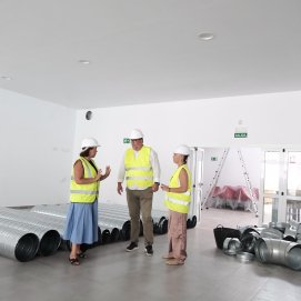 Visita a las obras del Centro de la Tercera Edad