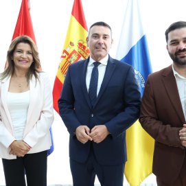 María Jesús Tovar, Oswaldo Betancort, Jesús Machín Tavío