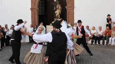 Ofrenda en honor a Nuestra Señora del Carmen en Teguise (Fotos: Norberto de León )