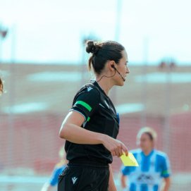 Ágata López, árbitra de Lanzarote.
