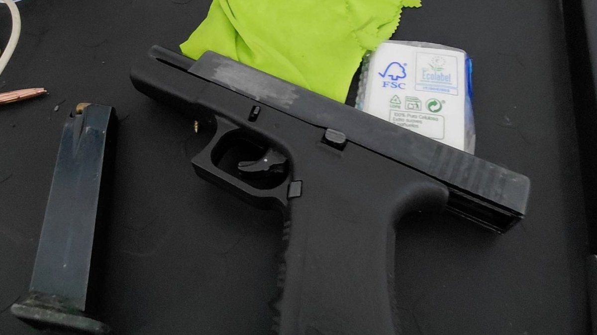Una de las armas incautadas. Foto: Policía Nacional. Una de las armas incautadas. Foto: Policía Nacional.