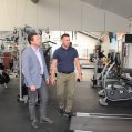 El alcalde Óscar Noda y el concejal de Deportes Ángel Lago