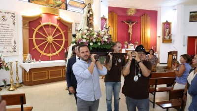 Procesión del Carmen en Valterra. Foto: La Voz