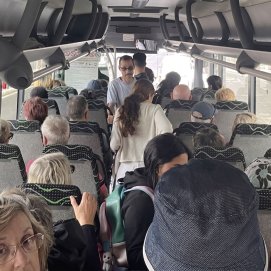 Guagua interurbana de la línea 3 en su estado habitual