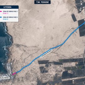 Plano de la carretera a asfaltar
