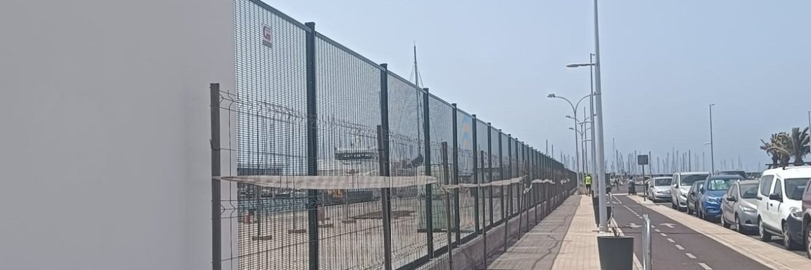 Imagen del nuevo vallado Imagen del nuevo vallado