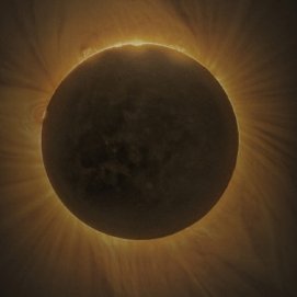 Representación del eclipse solar