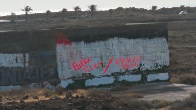 Vandalizan el mural de apoyo al pueblo palestino