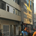 Incendio en una vivienda de Arrecife este miércoles. Foto: Bomberos de Emergencias.