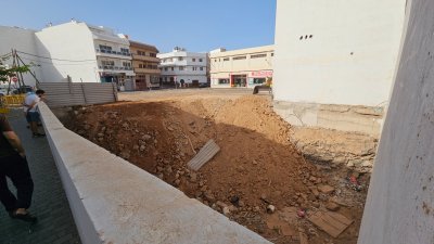 Sellado del solar en Arrecife