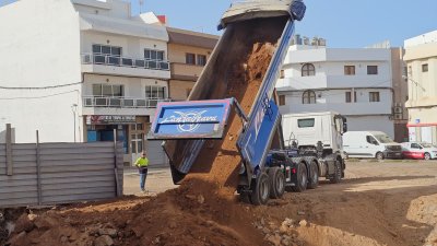 Sellado del solar en Arrecife