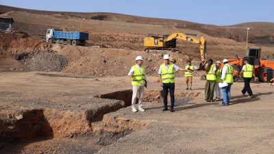 Visita a la obra de la nueva planta de compostaje