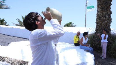 Procesión de la Virgen de Las Nieves. Foto: La Voz