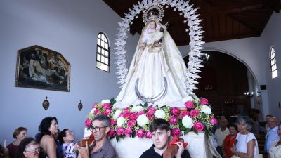 Procesión de la Virgen de Las Nieves. Foto: La Voz
