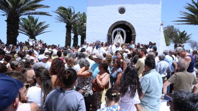 Procesión de la Virgen de Las Nieves. Foto: La Voz